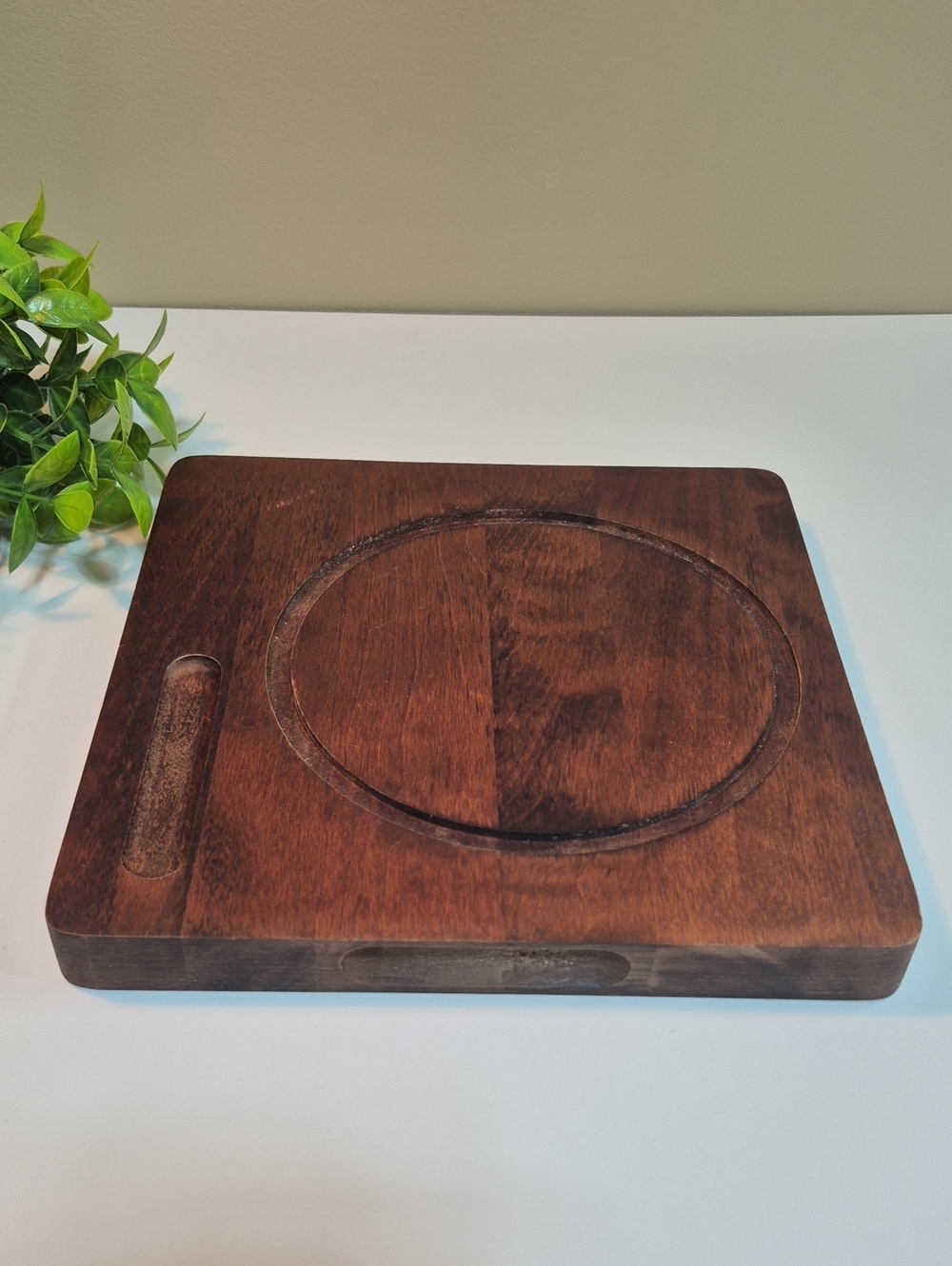 BARIBOCRAFT Vintage Wood Cheese Board, Board Only, Made In Canada,